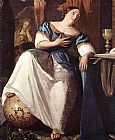 Johannes Vermeer The Allegory of the Faith detail painting